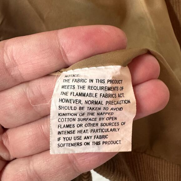 Vtg LL BEAN Corduroy Blazer Jacket Women's 12 Cotton Camel Academia Professor - Picture 8 of 10